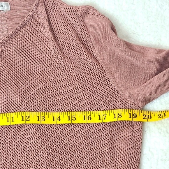 August Silk Womens Open Knit Drape Front Viscose Cardigan Size M - Picture 11 of 15